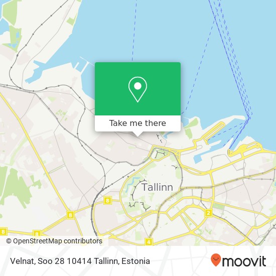 Карта Velnat, Soo 28 10414 Tallinn