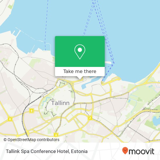 Tallink Spa Conference Hotel, Sadama 11 10111 Tallinn map