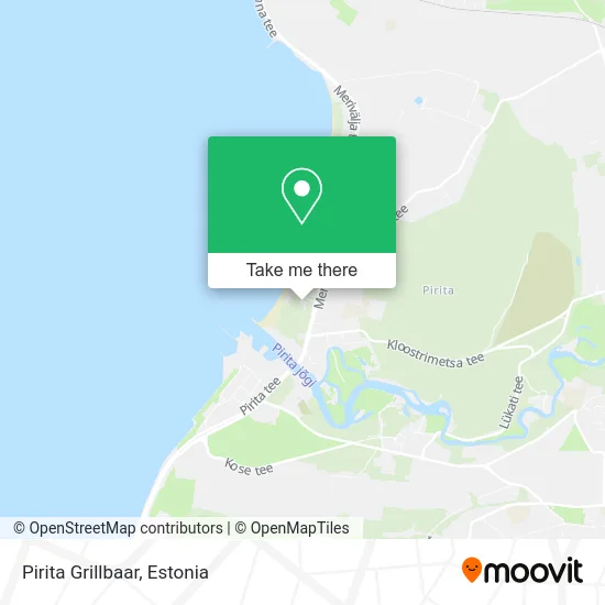 Карта Pirita Grillbaar
