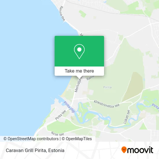 Карта Caravan Grill Pirita
