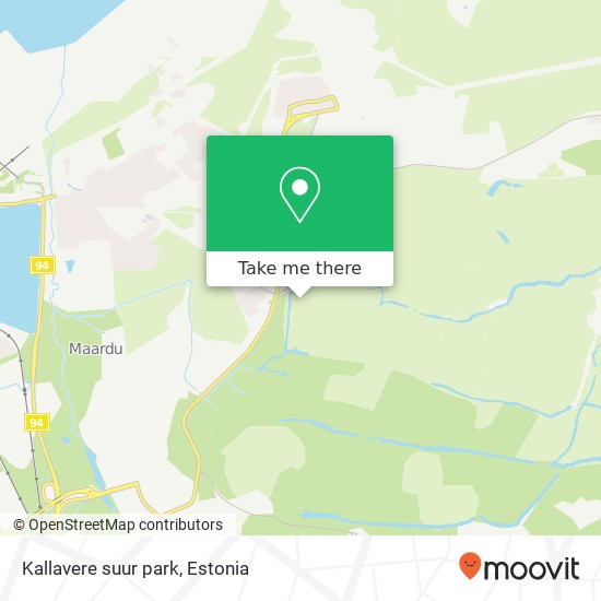 Kallavere suur park map