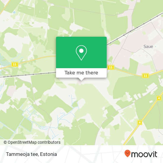 Tammeoja tee map