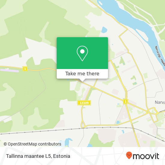 Карта Tallinna maantee L5