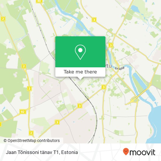 Jaan Tõnissoni tänav T1 map