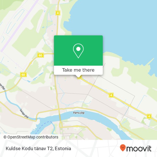 Kuldse Kodu tänav T2 map