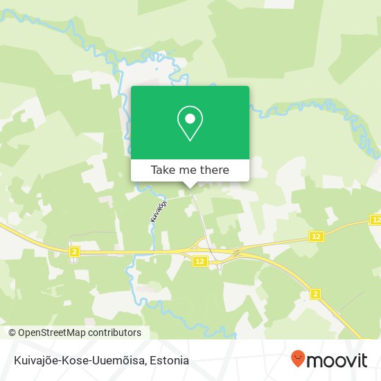 Kuivajõe-Kose-Uuemõisa map