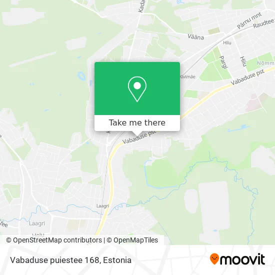 Карта Vabaduse puiestee 168