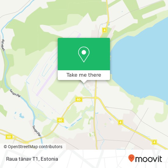 Raua tänav T1 map