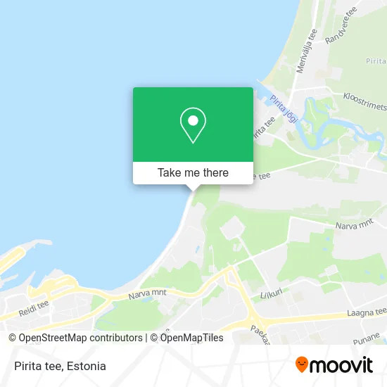 Карта Pirita tee