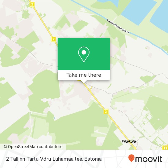 Карта 2 Tallinn-Tartu-Võru-Luhamaa tee