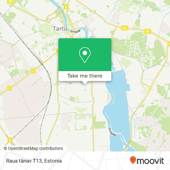 Raua tänav T13 map