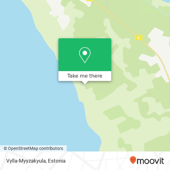 Vylla-Myyzakyula map