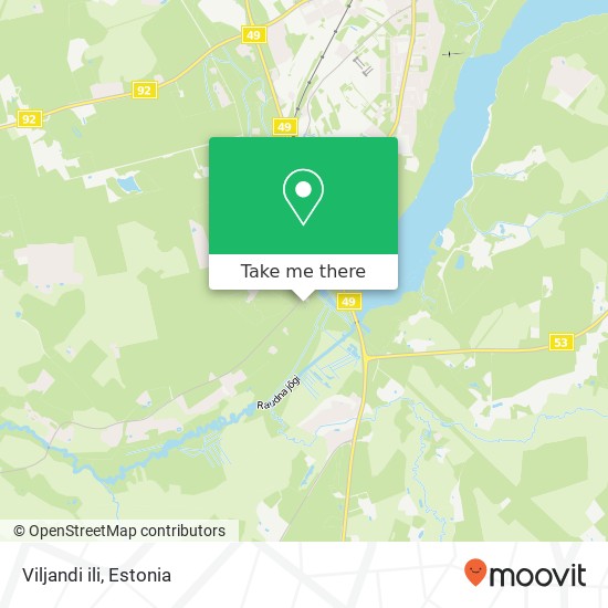 Viljandi ili map