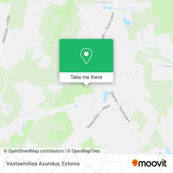 Карта Vastsemõisa Asundus