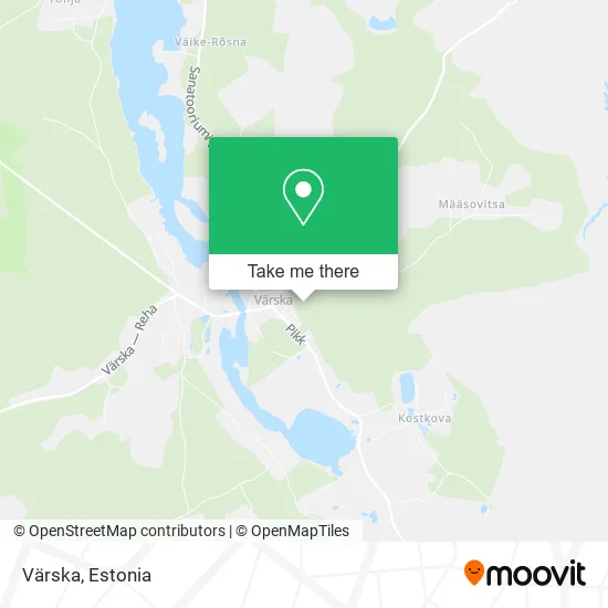 Карта Värska