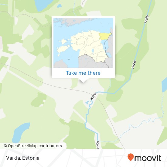 Vaikla map