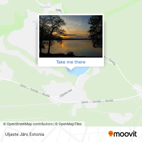 Карта Uljaste Järv