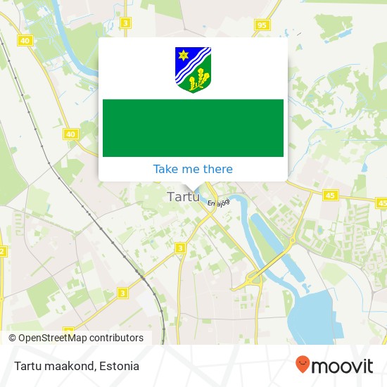 Карта Tartu maakond