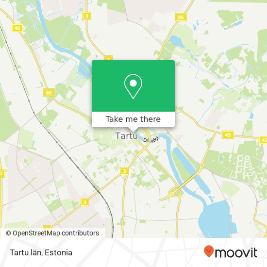 Tartu län map