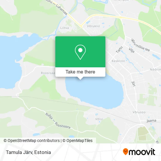 Карта Tamula Järv