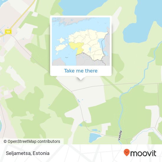 Seljametsa map