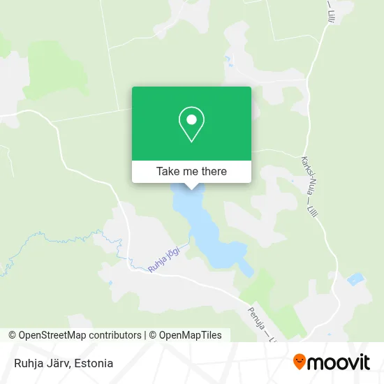 Ruhja Järv map