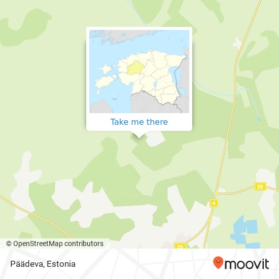 Päädeva map