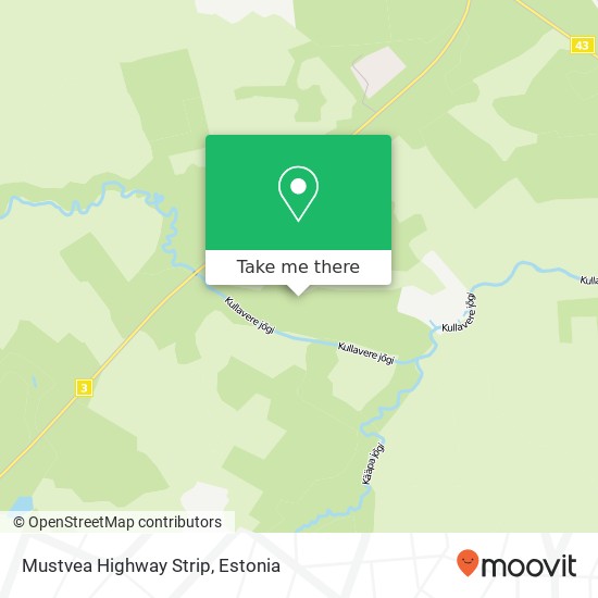 Mustvea Highway Strip map