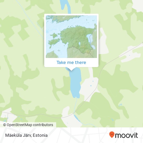 Mäeküla Järv map