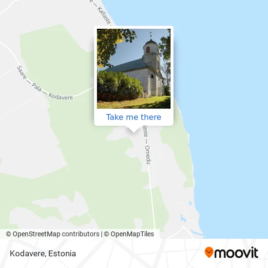 Карта Kodavere