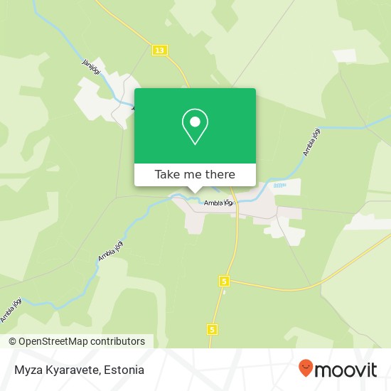 Карта Myza Kyaravete