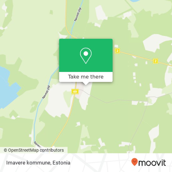 Imavere kommune map