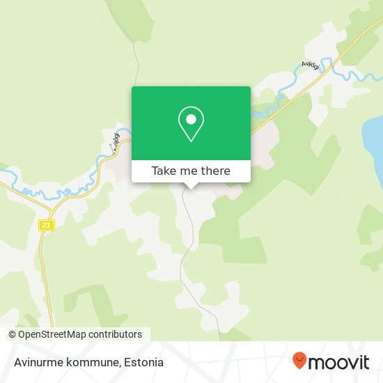 Карта Avinurme kommune