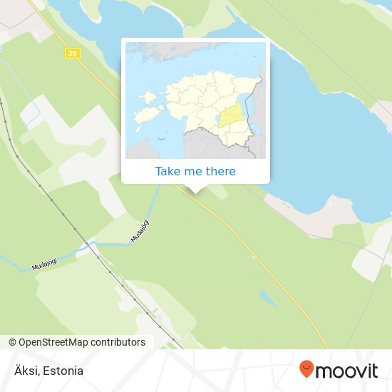 Äksi map