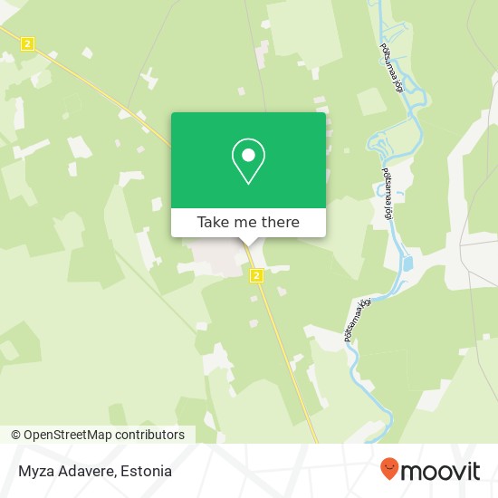 Myza Adavere map