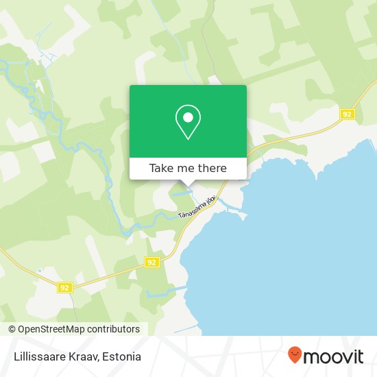 Карта Lillissaare Kraav