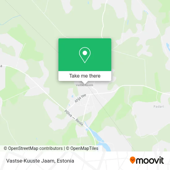 Карта Vastse-Kuuste Jaam