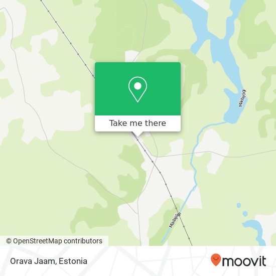 Orava Jaam map