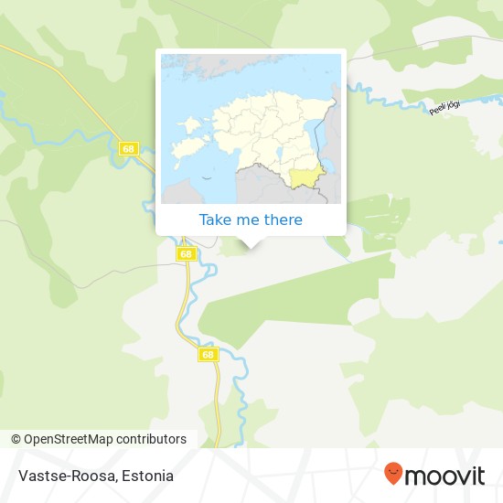 Vastse-Roosa map