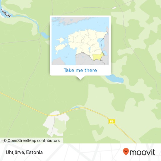 Uhtjärve map