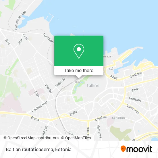 Baltian rautatieasema map