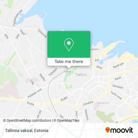 Карта Tallinna vaksal