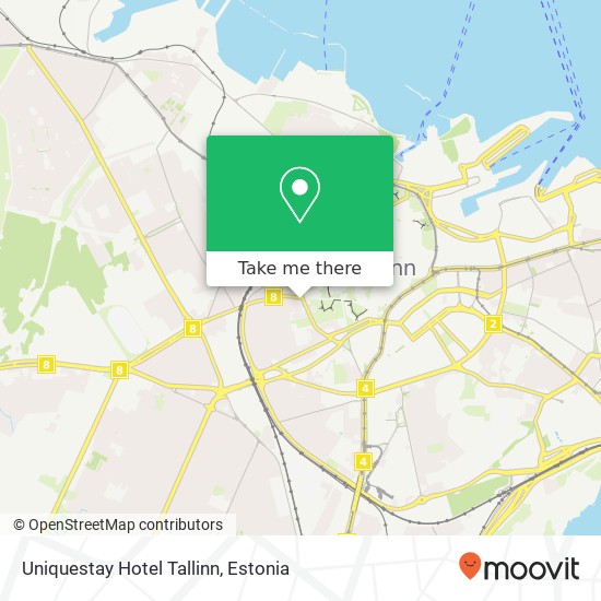 Uniquestay Hotel Tallinn map