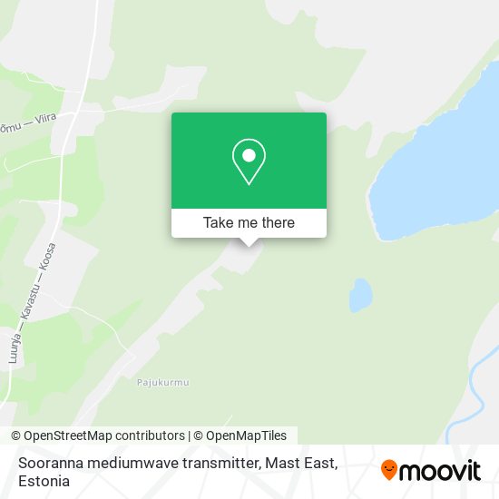 Sooranna mediumwave transmitter, Mast East map