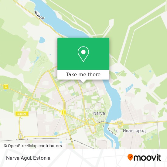 Narva Agul map