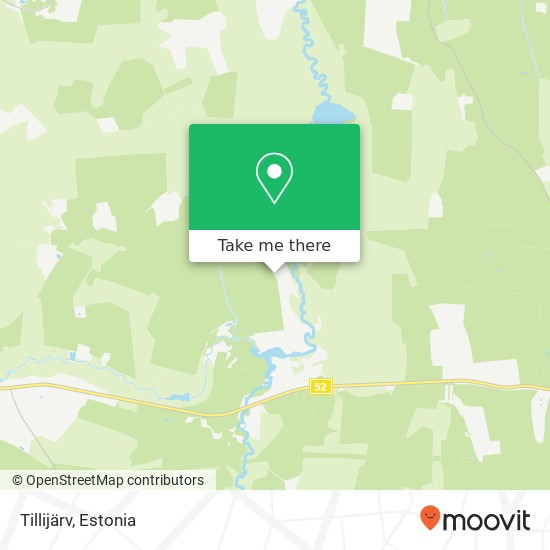 Карта Tillijärv