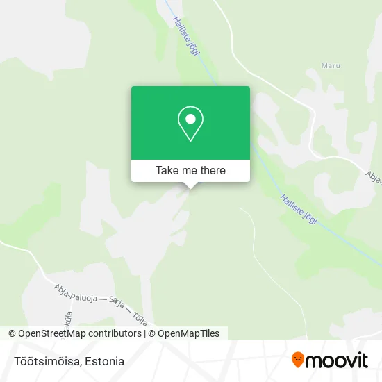 Карта Tõõtsimõisa