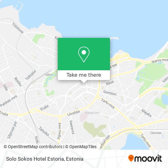 Карта Solo Sokos Hotel Estoria