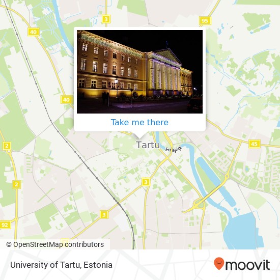 University of Tartu map