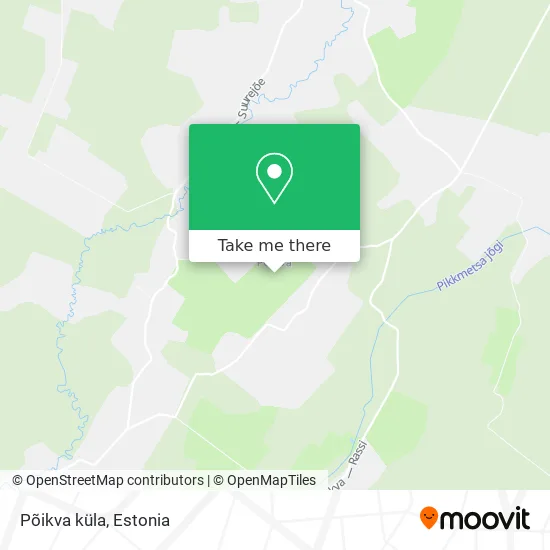 Карта Põikva küla